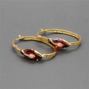 Hot Sale Items Basketball Wives Earrings 18k Gold Plated Hoop Earrings Fashion Jewelry for Women Jewellery (E130007)
