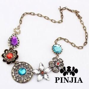 Statement Flower Funky Floral Trendy Spring Fashion Jewelry Necklace