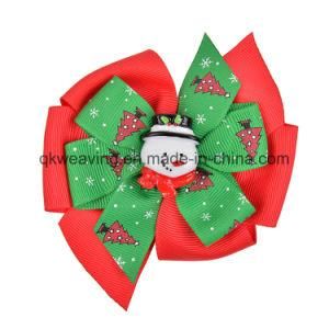 Christmas Hair Accessories Grosgrain Ribbon Hair Clip Hairpins for Hair