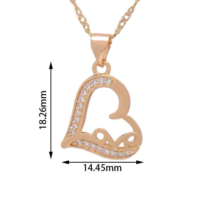 2022 Heart Pendant Women Party Fashion Jewelry Necklace