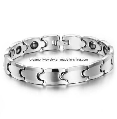 Titanium Bracelet Titanium Health Magnetic Bracelet with Zircon for Man and Woman