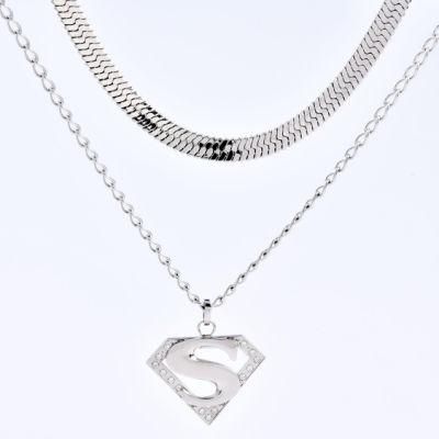 Bespoke Jewelry Stainless Steel Fashion Jewellery Herringbone Chain Necklace Jewelry for Hip Hop Girl Men
