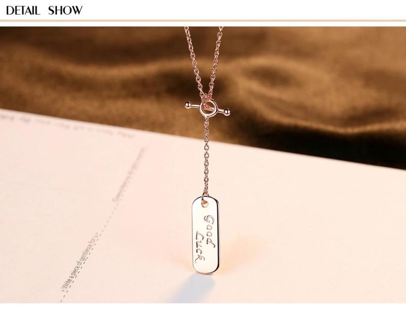 Romantic Accessory Silver Cubic Zirconia Chain Necklace