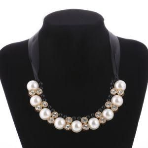 Hi-End Vivi Big Imitation Pearl Rhinestone Necklace for Women