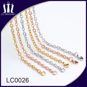 Wholesale Cutting Chain Women Gold Jewelry Necklace
