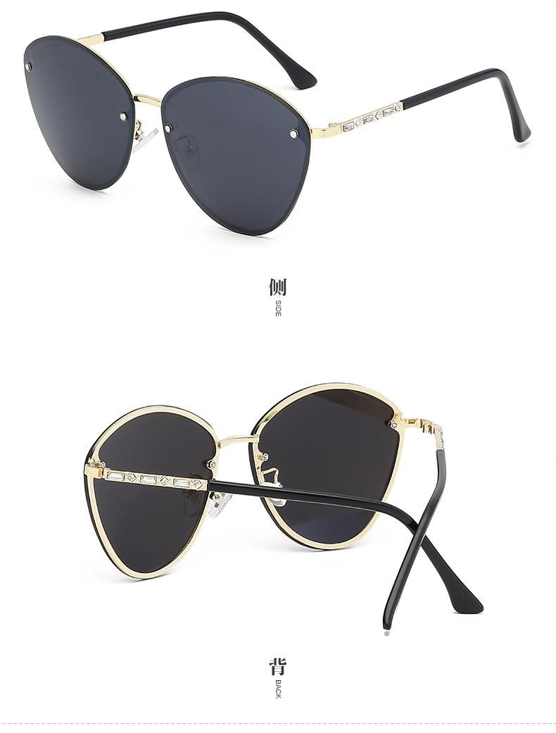 Oversized Square Flat Top Sunglasses Crystal Drip Shades Feast Eyewear Custom Logo Sun Glasses Sunglasses for Women