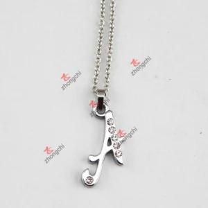Fashion Initial Charm Pendant Jewelry Necklace for Gift