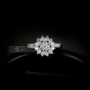 Fashion 925 Pure Silver White Stones Combined Ring