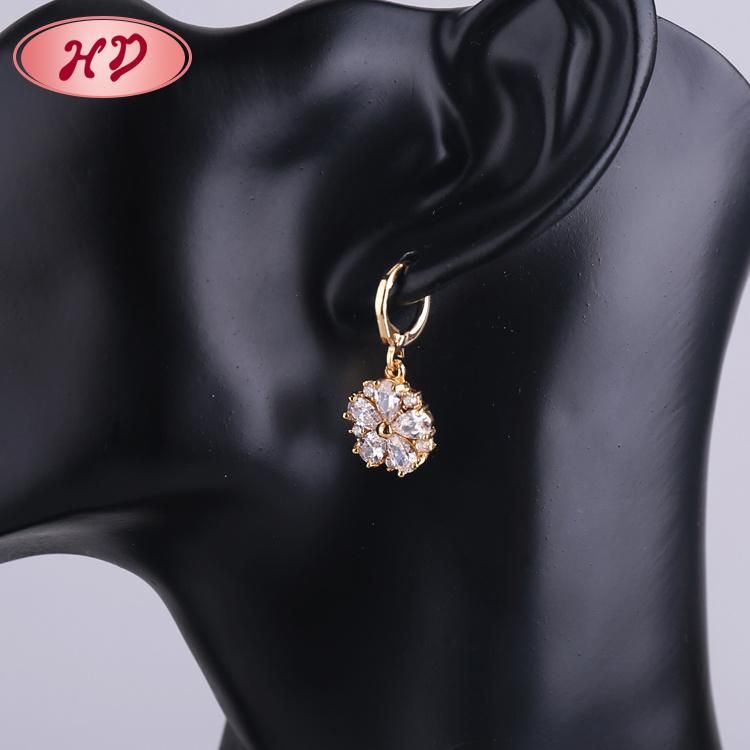 Pendant Jewellry CZ 18K Rose Gold Jewelry Set with Necklace and Earring for Sale