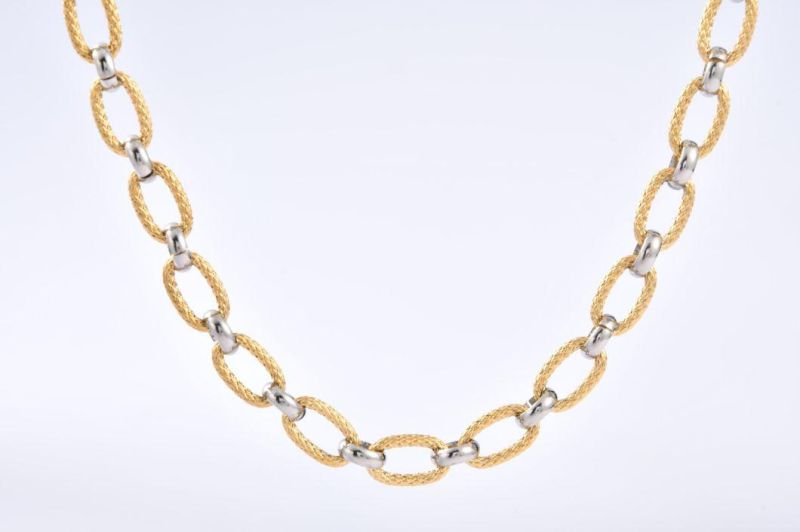 Women Fashion Design Elegant Stainless Steel Gold Plated Jewelry Necklaces for Gift Party Jewel Design