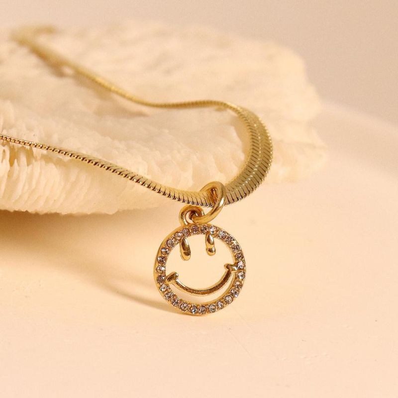 Elegant Female Diamond Necklace Jewelry Constellation CZ Stone Gold Logo Pendant Necklace