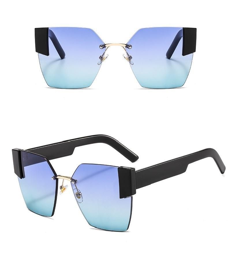 2020 New Leopard Print Frameless Luxury Sunglasses