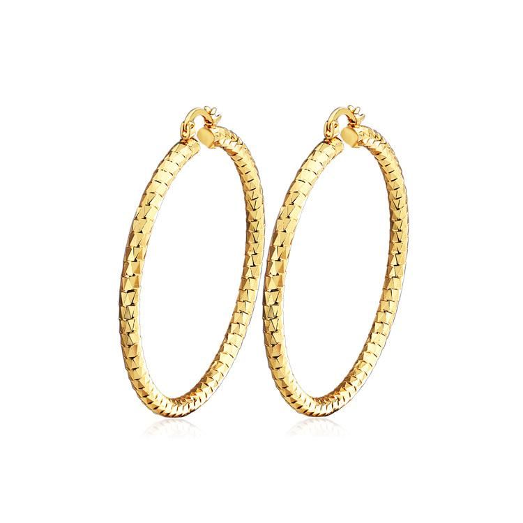 2020 Latest Fashion Design 18K Gold Plated Oversized Hoop Earings for Women Jewelry