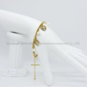 Cutout Heart Shape Charm Bracelet Fashion Jewelry Accessories