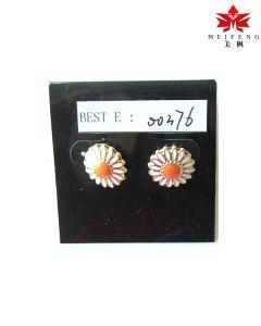 Fashion Jewelry Cloth Flower Vintage Style Earring