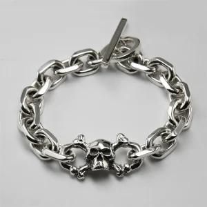 Fashion Jewelry&#160; Skull Knife Edgestainless Steel Open Cuff Bangle&#160; Bracelet &#160; for Men