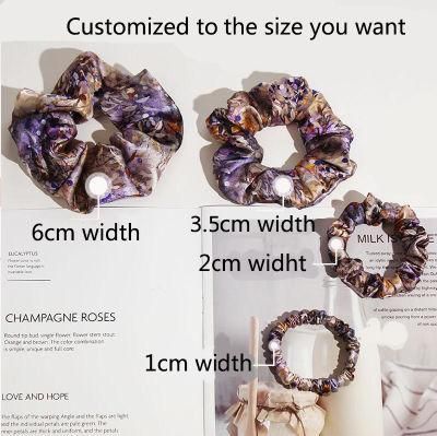 Custom Colour Silk Skinny Scrunchies