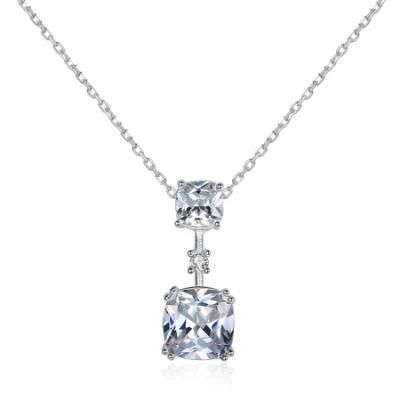 Fashion Glitter Party Shinny Diamond Tennis Girl Pendant Necklace