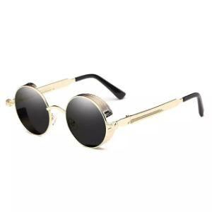 Luxury Metal Sunglasses Round Sunglasses Steampunk Coating Vintage Retro Sunglass