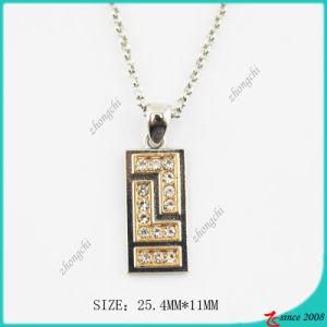 Fashion Metal Rectangle Crystals Necklace (PN)