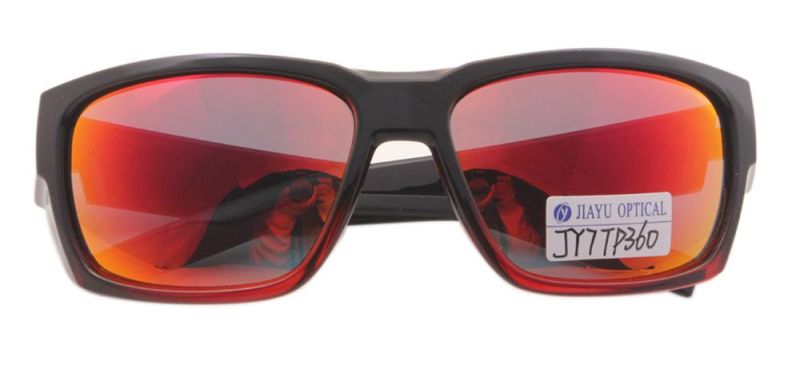 Factory Wholesale Shades Oversize Cycling Men Lifestyle Red Mirror Sunglasses