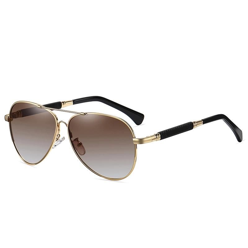 Aviator Style Large Flat Lens Adult Sun Glasses Fashion Sunglasses