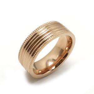 Fashion Women Hotsale Jewelry Titanium Stainless Steel Gold Ring