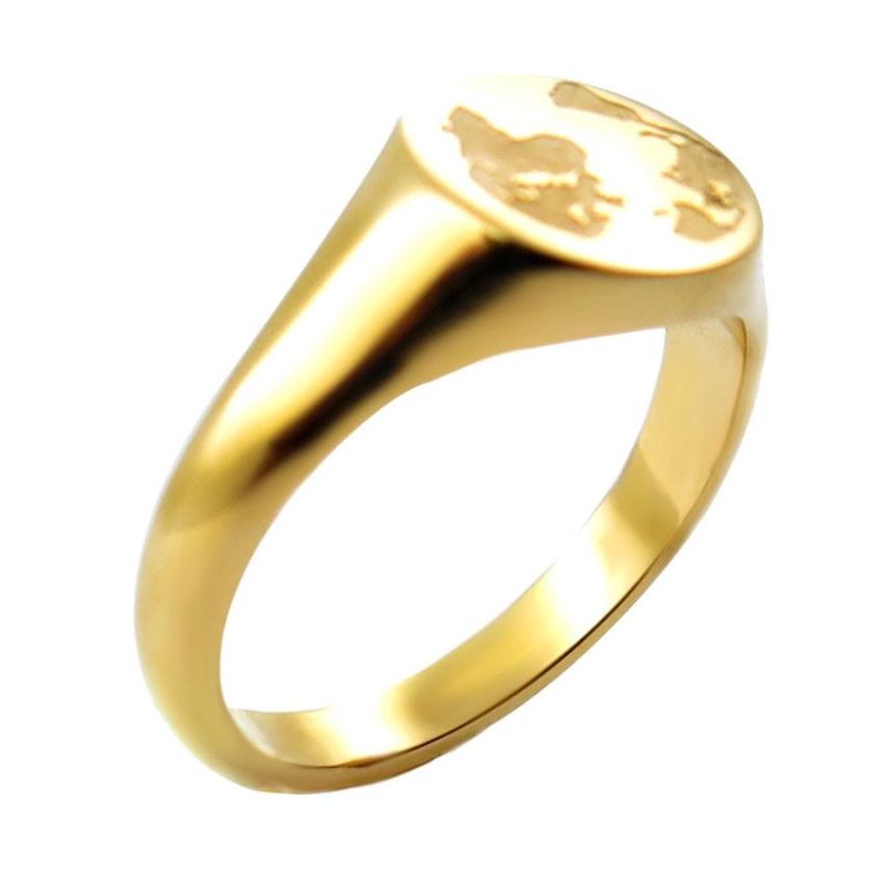 China Stainless Steel Jewelry Dollar Ring