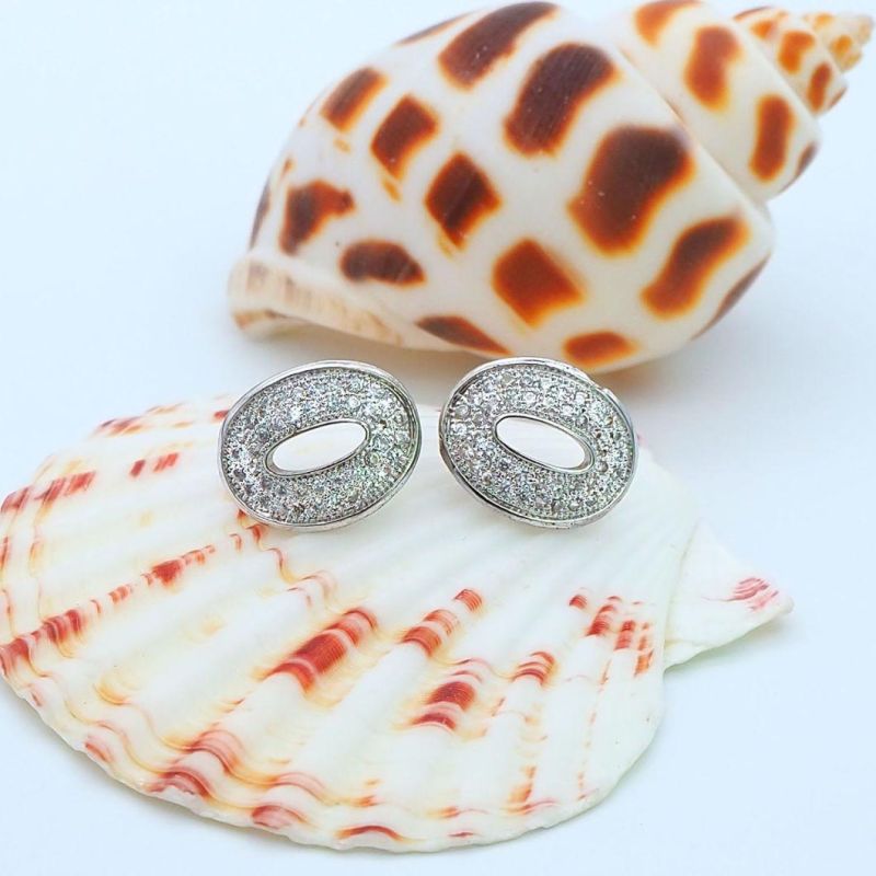 925 Sterling Silver with CZ Earrings Fashion Jewelry Jewellery for Wholesale