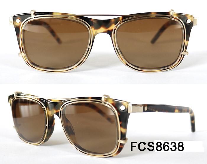 Stylish Design Acetate&Metal Polarized Sunglasses Fashionable