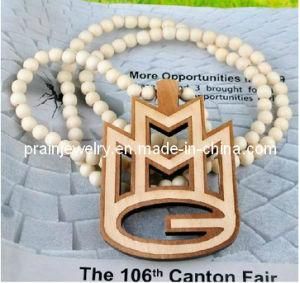 The Fashion Fine Jewelry /Jewellery Wooden Bead Beaded Necklace Necklaces Hip Hop Style for Women Boys and Girls (PN-050)