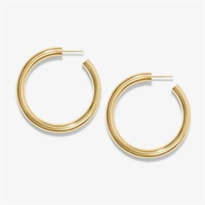 Best Seller Smooth Chunky Hoop Earrings for Ins Popular Jewelry