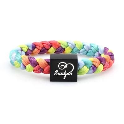 Top Selling Nylon Custom Logo Colorful Bracelet