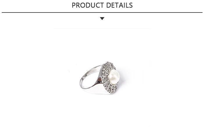 Good Quality Fashion Jewelry Pearl Silver Ring