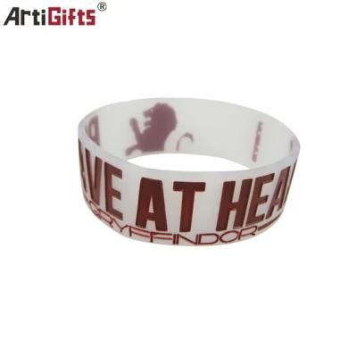 Wholesale Custom Logo Printed Silicone Bracelet No Minimum