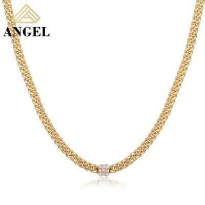 Fashion Jewelry Fashion Accessories Gold Plated Hip Hop Jewellery Factory Wholesale Trendy Women Charm Necklace