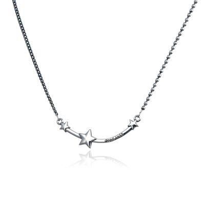 Hot Sale&#160; Star Bar 925 Sterling Plain Silver Necklace