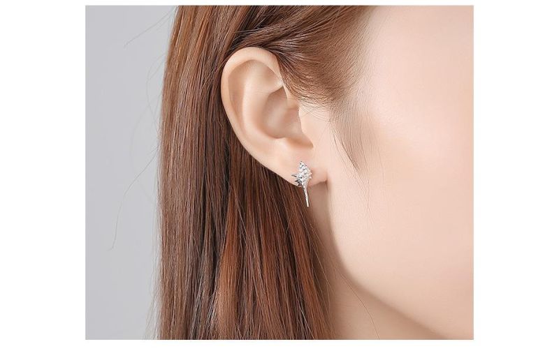 Conch Design Sliver and Gloden Fashion Ear Stud