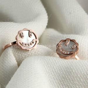 Fashion Shell Jewellery Smiling Face Design Stainless Steel Rings