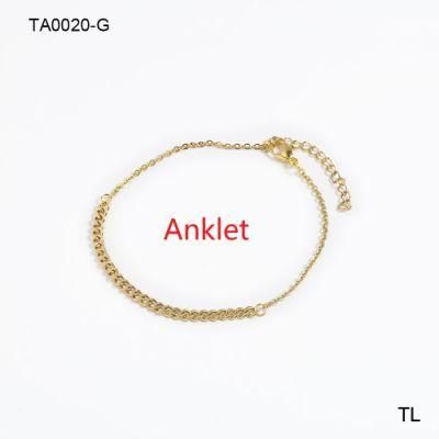 Manufacturer Customized High-Quality Jewelry Never Fade Wholesale Fashion Jewelry Stainless Steel Anklets