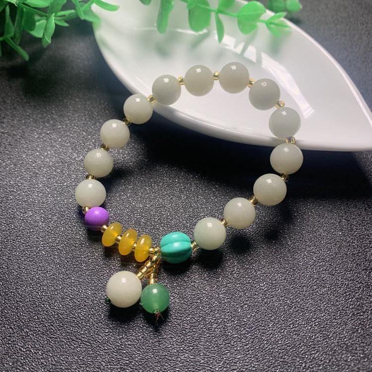 Fashion Jewelry Xinjiang Gobi Jade Multi-Precious Bracelet
