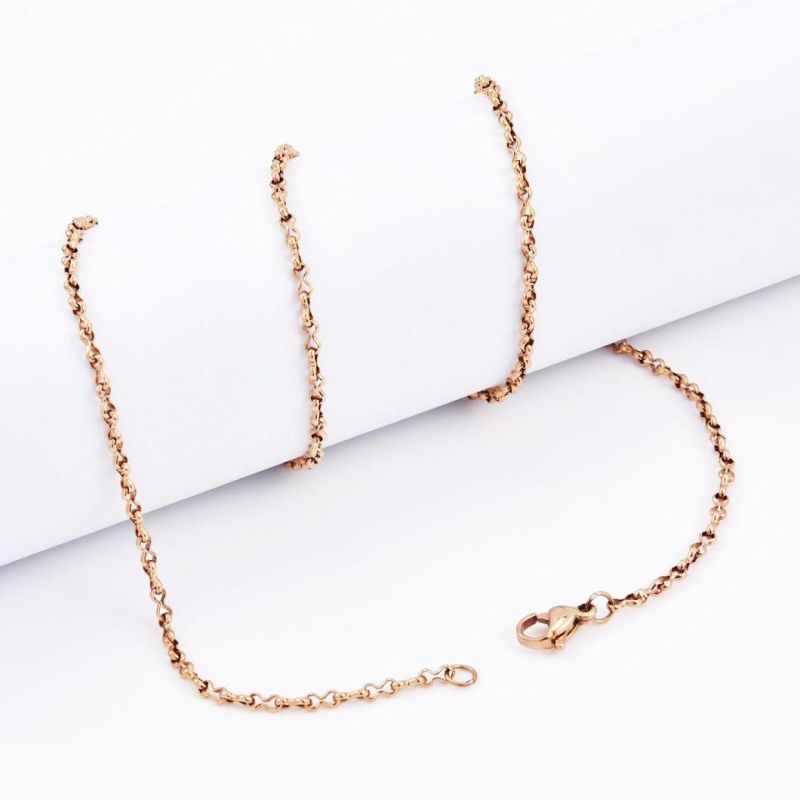 Hot Sale 14/18K Gold Plated Surgical Steel Jewelry Stainless Steel Fashion Decoration Jewelry Making Chain Necklace Anklet Bracelet Lady Design