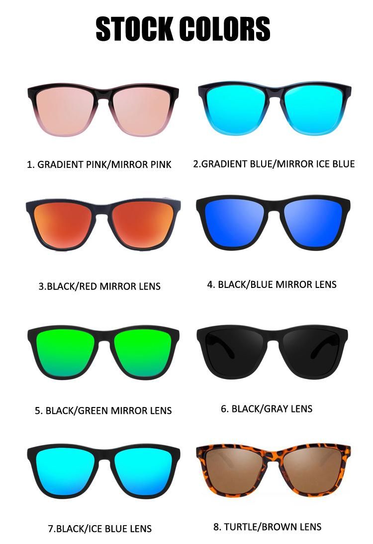 Usom Wholesale Classical Design Polarized Square Multicolored Sunglasses Unisex Fashionable