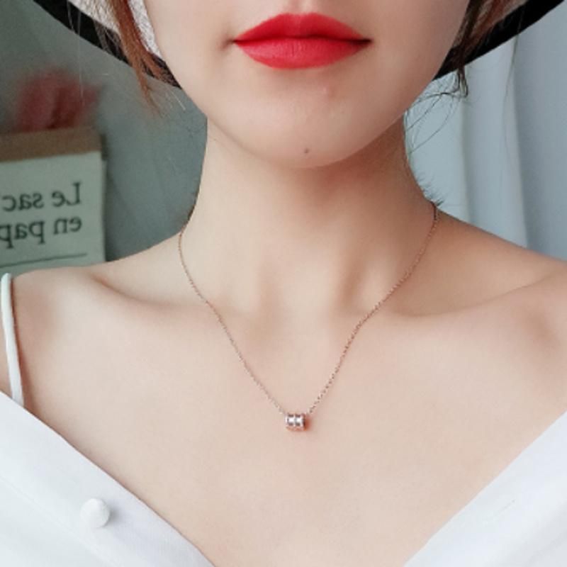 S925 Sterling Silver Plated Copper Small Waist Necklace Mini Design Simple Clavicle Chain