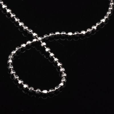 Fashionable Necklace Stainless Steel Cut Bead Accessories Chain
