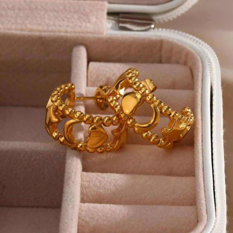 Manufacturer Custom Fashion Jewelry High Quality Waterproof Non Tarnish Earring Stud PVD 316 Stainless Steel Earring