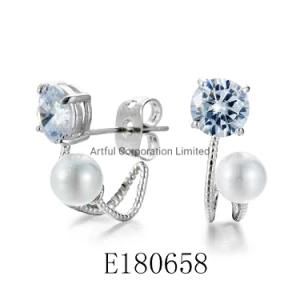 Fashion /Factory Earring/ Silver Jewelry /and Brass Jewelry/ with Pearl