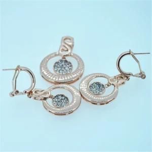 2014 New Style a Mounted Gem Jewellery Set, Pendant Earrings Jewelry Sets