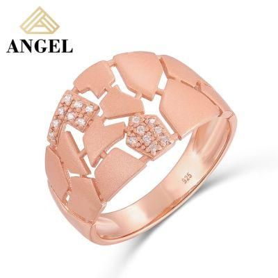 925 Silver Fashion Jewelry Fashion Accessories AAA Cubic Zirconia Moissanite Hip Hop Jewellery Trendy Women Ring