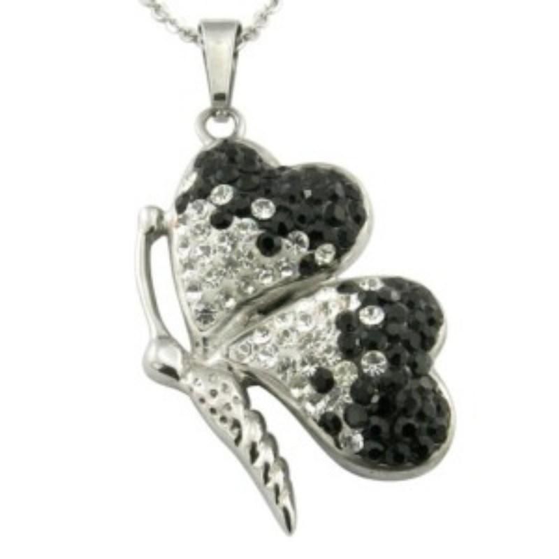 Resin Enamel Butterfly Women Necklace